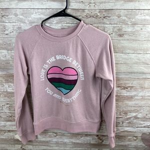 Spiritual Gangster Girls Medium Pink Sweatshirt